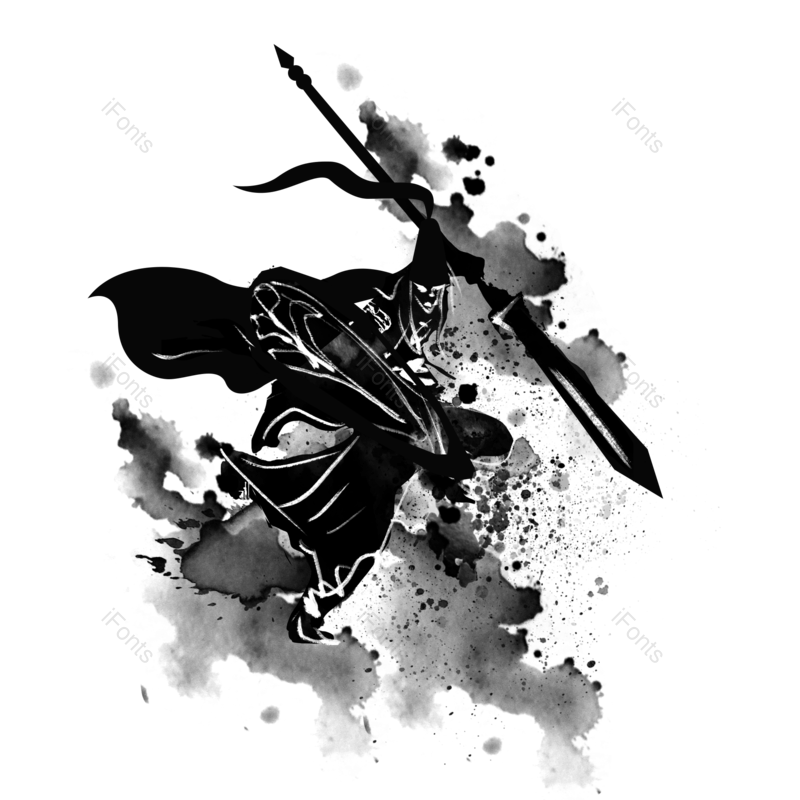 水墨图片,墨迹元素,古代PNG,古代人物免抠素材